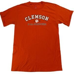 Hanes Clemson University Alma Mater T-Shirt Orange Small Men’s